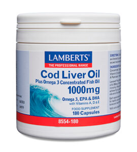 Aceite de Hígado de Bacalao 1000 mg en cápsulas Lamberts