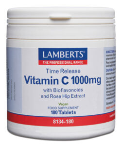 Vitamina C 1000 mg. Liberación Sostenida 180 comprimidos Lamberts.