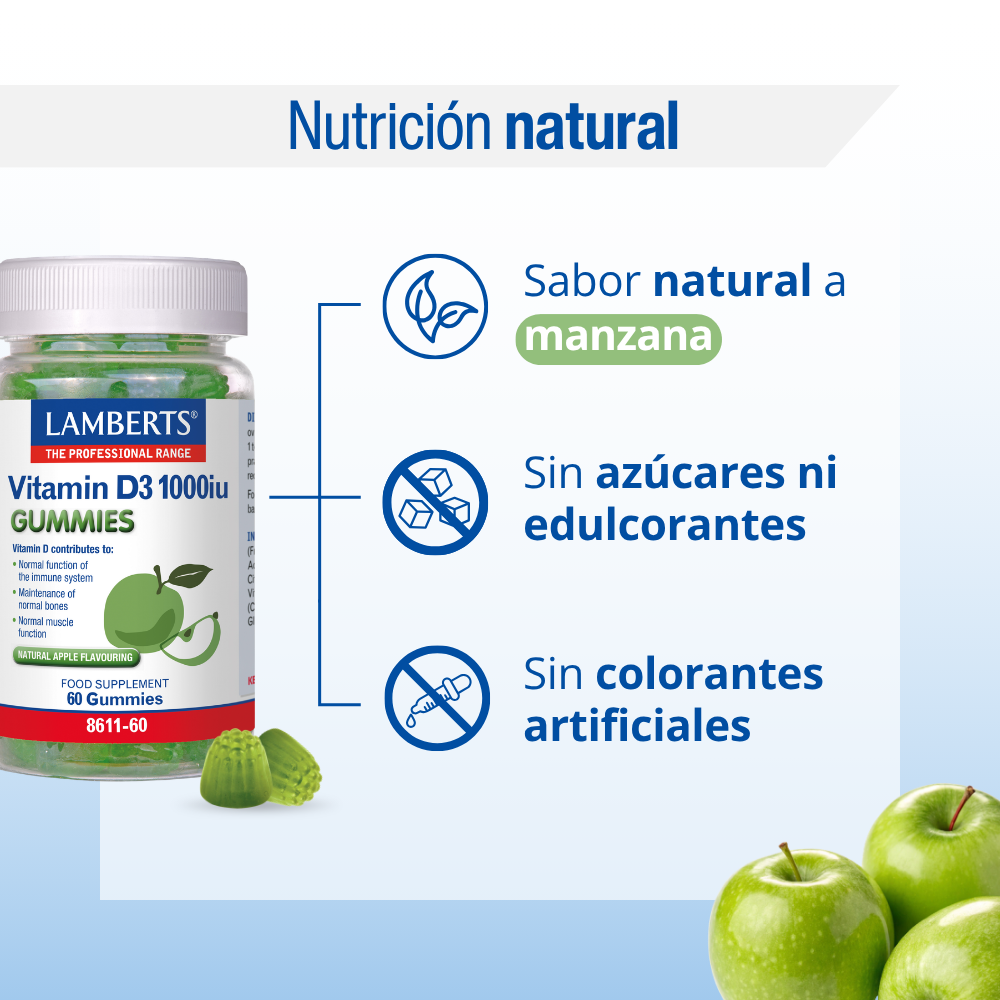 Vitamina D3 en gominolas Lamberts. Imagen 2