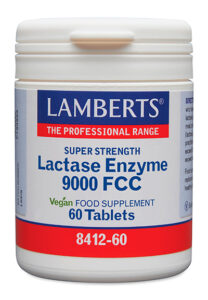 Complejo Lactasa 350 mg 9000 FCC. Enzima Digestiva en tabletas Lamberts[:en]Lactasa Complex 9000 FCC Lamberts