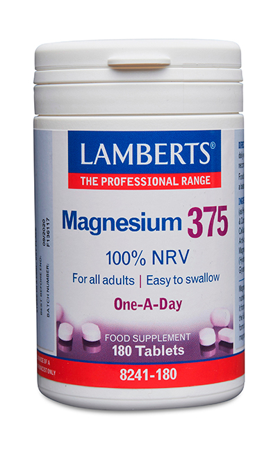 Magnesio 375 gr lamberts. 180 tabletas
