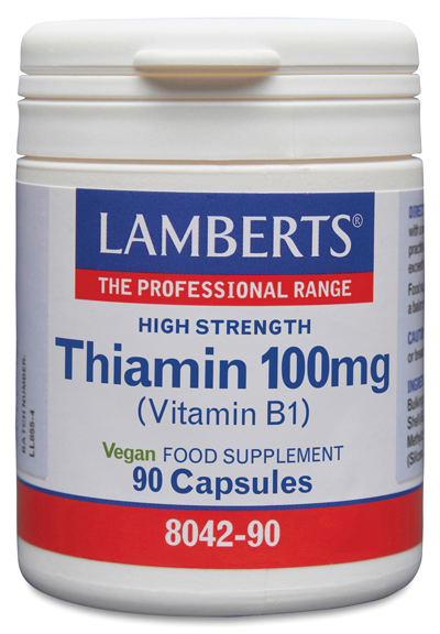 Tiamina o Vitamina B1 60 cápsulas Lamberts